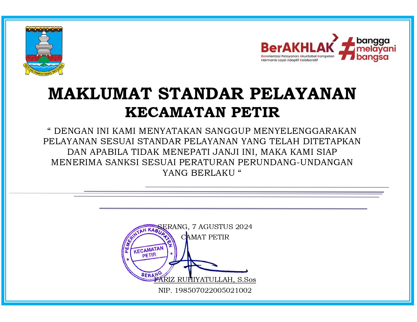 maklumat-standar-pelayanan-kecamatan-petir
